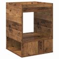vidaXL Koncový stôl 2 ks Staré drevo 40 x 40 x 56 cm Kompozitné drevo