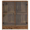 vidaXL Bočná skrinka Staré drevo 68 x 37 x 75,5 cm Kompozitné drevo