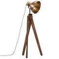 vidaXL Podlahová lampa 25 W starožitná mosadzná 45x45x120 cm E27