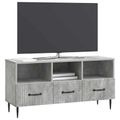 vidaXL TV skrinka Betónovo sivá 102 x 34,5 x 50 cm Kompozitné drevo