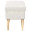 vidaXL Taburetka Krémová 55 x 35 x 41 cm Bouclé