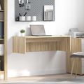 vidaXL Nástenný stôl Sonoma dub Kompozitné drevo 100 x 45 x 30 cm