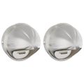 vidaXL Kryty vzduchových ventilátorov 2 ks Strieborná 200 mm