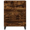 vidaXL Vysoká skrinka dymový dub 69,5x34x180 cm spracované drevo