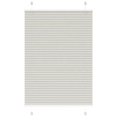 vidaXL plisovaná roleta svetlosivá 100x100 cm šírka látky 99,4 cm