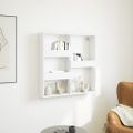 vidaXL Nástenná skrinka biela 80x15x80 cm kompozitné drevo