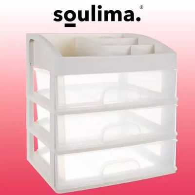Organizér na kozmetiku krémový Soulima 19357 Organizér na kosmetiku krémový Soulima 19357