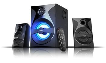 POŠKOZENÝ OBAL - FENDA F&D repro F380X/ 2.1/ 54W/ černé/ BT4.0/ NFC/ FM rádio/ USB/SD přehrávání/ dálkové ovládání Reproduktory, 2.1, 54 W, cerné, Bluetooth 4.0, NFC, FM rádio, USB/SD prehrávání, dálkové ovládání - POŠKOZENÝ OBAL