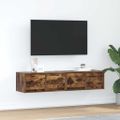 vidaXL TV stolíky 2 ks dymový dub 60x31x25,5 cm spracované drevo