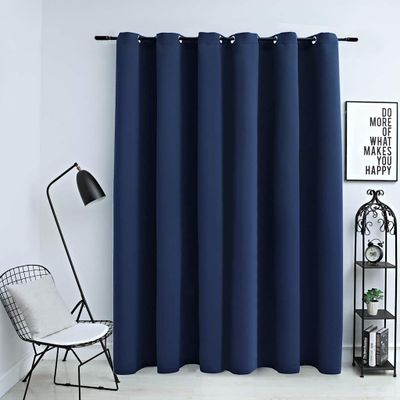 vidaXL Zatemňovací záves s kovovými očkami, modrý 290x245 cm
