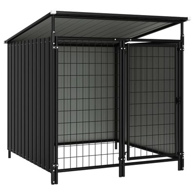 vidaXL Vonkajšia voliéra pre psy 133x133x116 cm