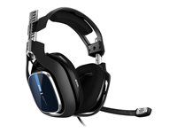 For PS4 - náhlavná súprava - plná veľkosť - káblové - 3.5 mm jack - čierna, modrá
