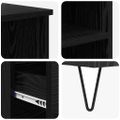 vidaXL Highboard Čierny dub 40 x 36 x 110 cm Kompozitné drevo