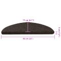vidaXL Schodiskové rohože samolepiace 30 ks antracitové 56x17x3 cm