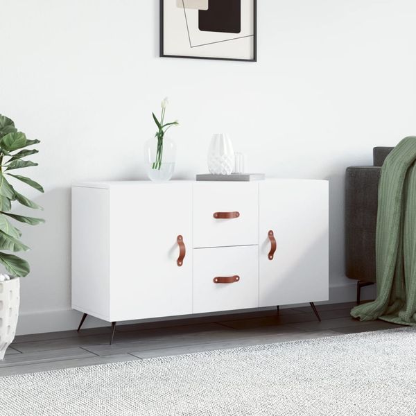 vidaXL Komoda, biela 100x36x60 cm, kompozitné drevo