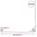 vidaXL Celta modrá 5x7 m 650 g/m²