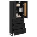 vidaXL Highboard 2 ks Čierny dub 69,5 x 34 x 180 cm
