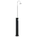 vidaXL Solárna sprcha čierna 214 cm 20 l