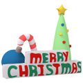 vidaXL Nafukovacia dekorácia "Merry Christmas" s LED diódami 197 cm