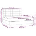 vidaXL Boxspring posteľ s matracom zelená 200x200 cm látka