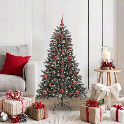 vidaXL Umelý vianočný stromček Zelená 120 cm PVC, plast a oceľ