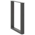 vidaXL Nohy k jedálenskému stolu v tvare U, 2 ks, antracitové, 70 x (72-73) cm, oceľ