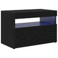 vidaXL TV skrinka 60 x 35 x 40 cm Čierny dub Kompozitné drevo