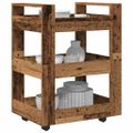 vidaXL Kuchynský vozík Dubové drevo 60 x 45 x 80 cm Kompozitné drevo