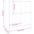 vidaXL Komoda biela 70x33x76 cm masívne borovicové drevo