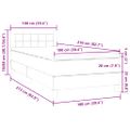 vidaXL Posteľný rám boxsping s matracom tmavozelený 100x210 cm zamat