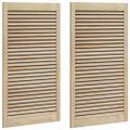 vidaXL Skříňové dvere s dverami 2 ks Prírodná 110 x 2,1 x 59,5 cm