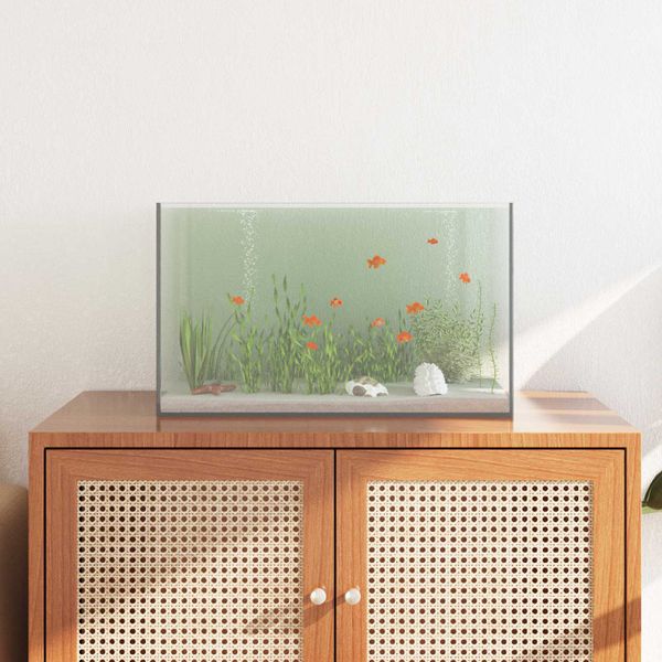 vidaXL Akvárium s úložiskom Priehľadná 50 x 30 x 30 cm Sklo