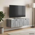 vidaXL Nástenná TV skrinka Nástenný Sivá sonoma 98 x 31 x 30 cm