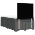 vidaXL Boxspring posteľ s matracom, tmavosivá 120x190 cm, látka
