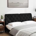 vidaXL Vankúš na čelo postele čierny 160 cm látka
