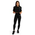 Dámske tričko Cropped Limitless Black - GymBeam, veľkosť XL, veľkosť oblečenia XL