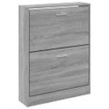vidaXL Botník Sivý dub sonoma 59x17x81 cm spracované drevo