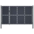 vidaXL Záhradná brána z ocele 350x150 cm antracitová