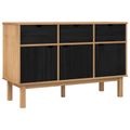vidaXL Komoda OTTA Hnedá a čierna 114 x 43 x 73,5 cm