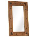 vidaXL Zrkadlo z masívneho akáciového dreva 50x80 cm
