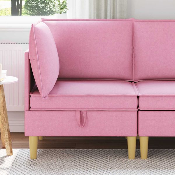 vidaXL Sofa s úložným priestorom Látka