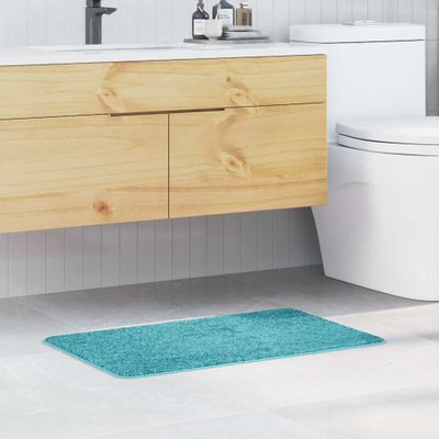vidaXL Protišmyková kúpeľňová podložka Tyrkysová 50 x 80 cm PP