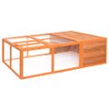 vidaXL Záhradná klietka pre zvieratá 150x100x50 cm jedľový masív