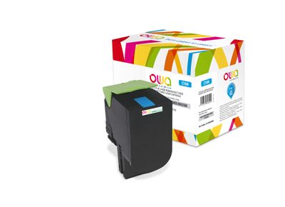 OWA Armor toner kompatibilný s Lexmark 80C2HC0, 3000st, modrá/cyan