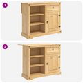 vidaXL Kuchynský ostrovný set 2 ks Medový vosk 112 x 70 x 91,5 cm