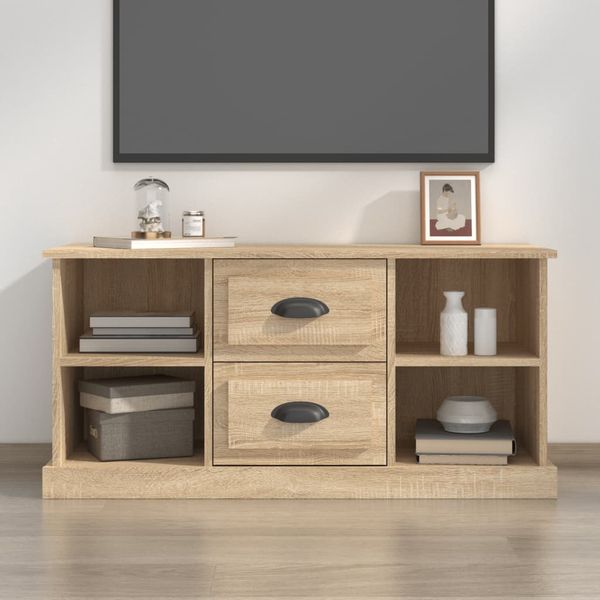 vidaXL TV skrinka dub sonoma 99,5x35,5x48 cm kompozitné drevo