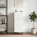vidaXL Zásuvkový kabinet Biela 33 x 34,5 x 92 cm Kompozitné drevo