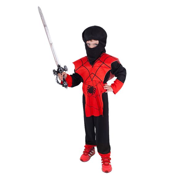 Detský kostým červený ninja (S)