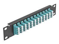 10" Fiber Optic Patch Panel 12 portov LC Q