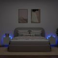 vidaXL TV nástenné skrinky s LED svetlami 2 ks biele 40,5x35x40 cm